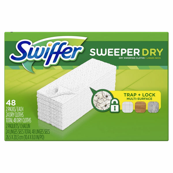 Swiffer Sweeper Dry Sweeping Cloth Refills, 48 Count