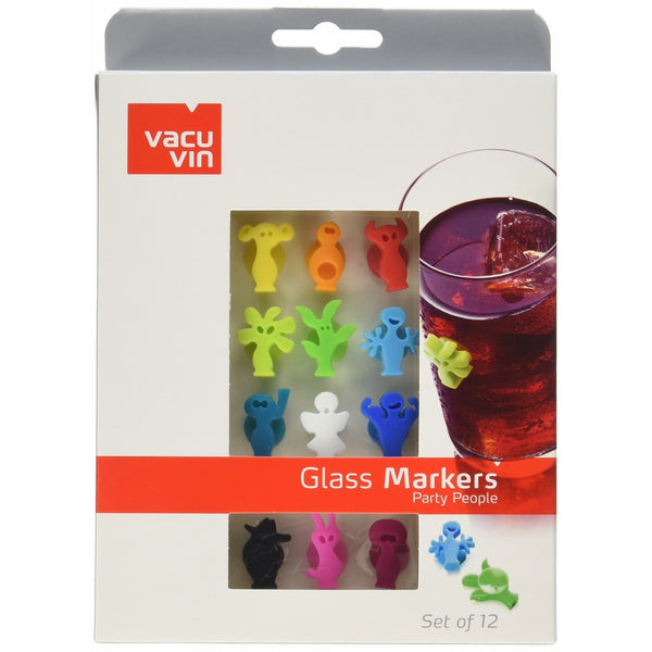 Vacu Vin Party People Glass Markers - Set of 12