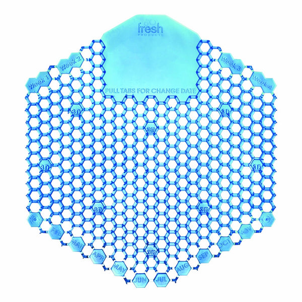 Fresh Products FRS 2WDS60 CBL Wave 3D Urinal Deodorizer Screen, Cotton Blossom, Blue (Pack of 10)