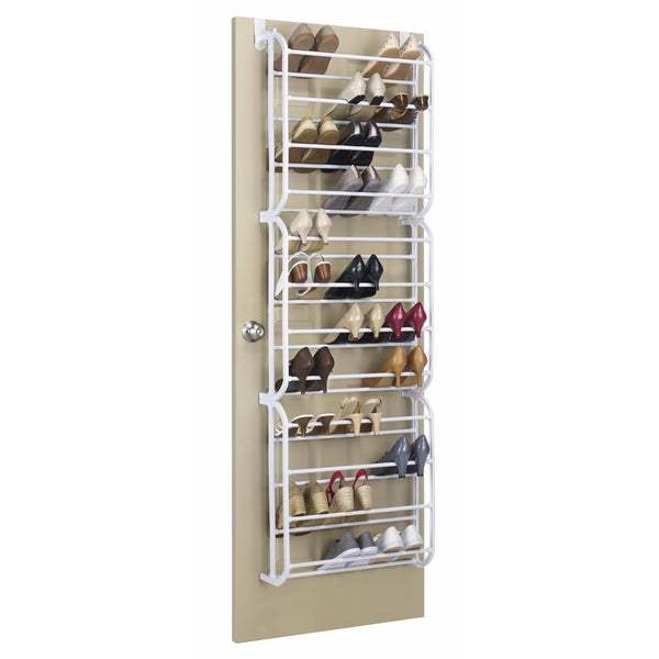 Whitmor Over The Door Shoe Rack - 36 Pair - Storage Organizer