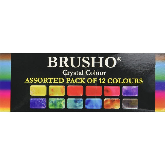 Brusho by Colourcraft Brusho Crystal Set 12 Color Colour