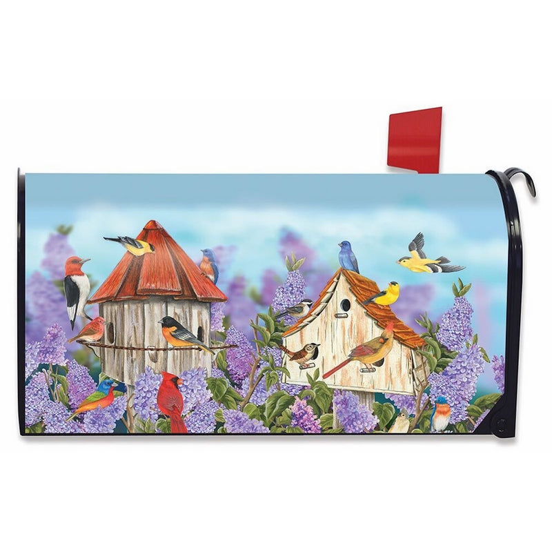 Briarwood Lane Birds and Lilacs Spring Mailbox Cover Finches Cardinals Standard