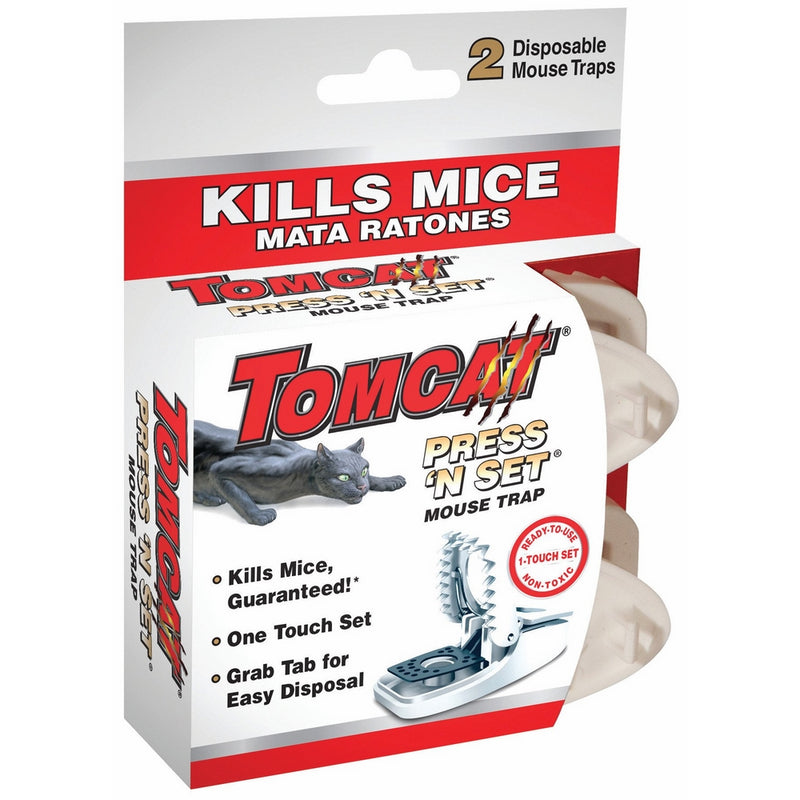 Tomcat Press 'N Set Mouse Trap, 2-Pack