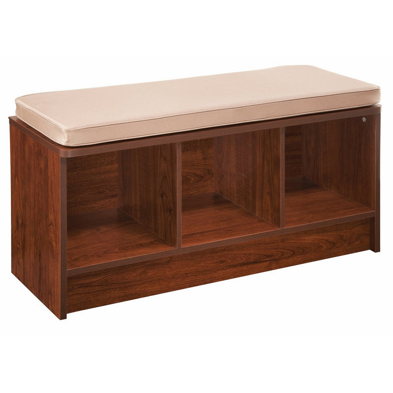 ClosetMaid 1309 Cubeicals 3-Cube Storage Bench, Dark Cherry