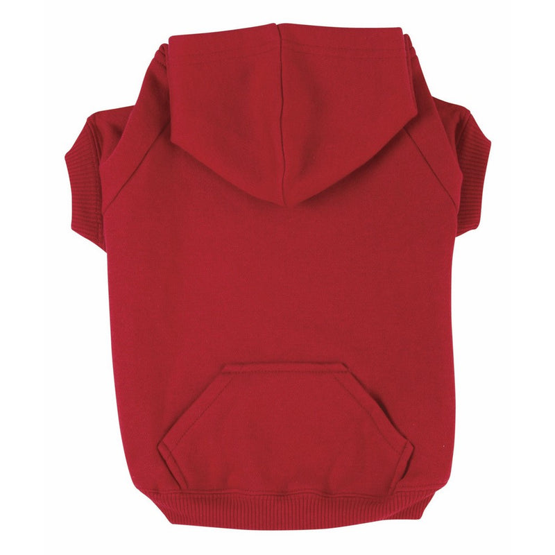 Zack & Zoey Basic Hoodie for Dogs, 20" Large, Tomato Red