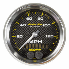Auto Meter 4780 CARBON FIBER 3-3/8" GPS Speedometer (0-140 MPH)