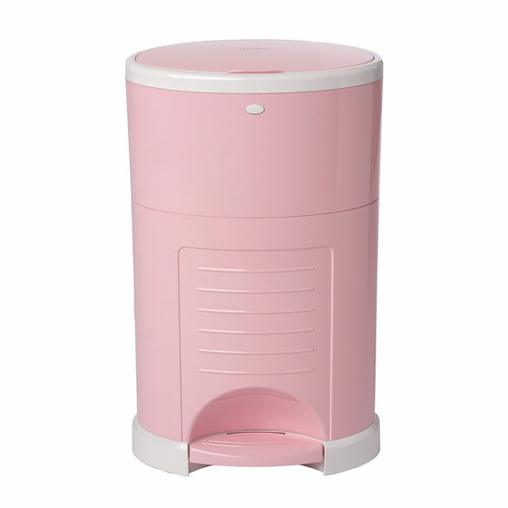 Dekor Plus Hands-Free Diaper Pail | Easiest to Use | Just Step – Drop – Done | Doesn't Absorb Odors | 20 Second Bag Change | Most Economical Refill System |Great for Cloth Diapers | Soft Pink