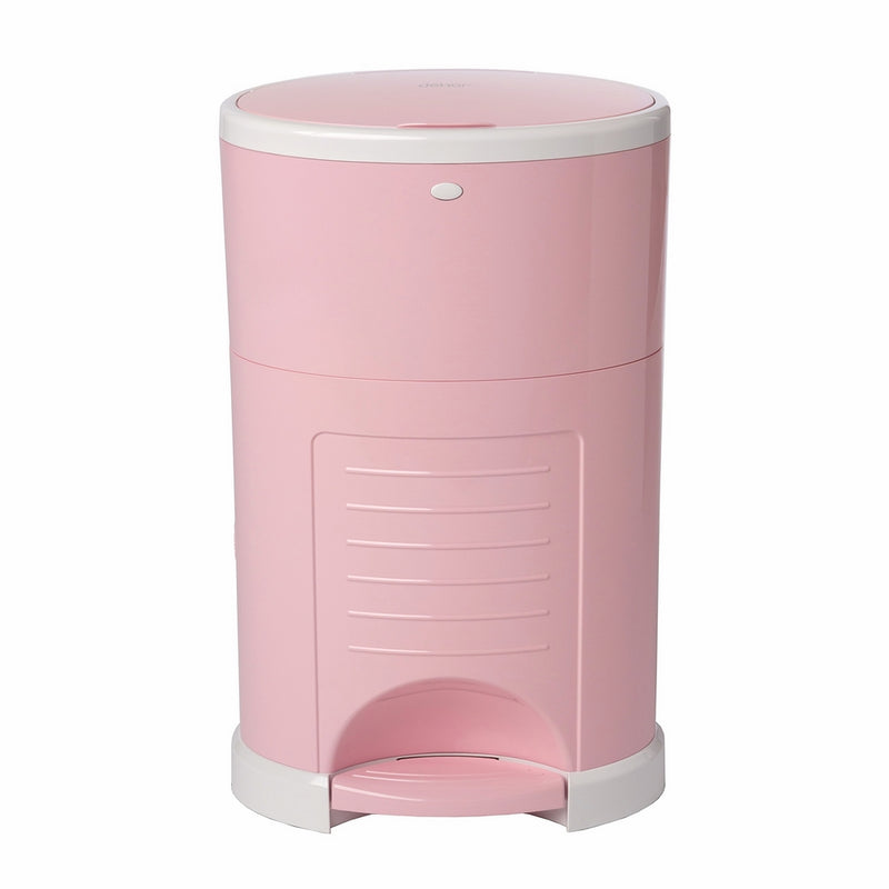 Dekor Plus Hands-Free Diaper Pail | Easiest to Use | Just Step – Drop – Done | Doesn't Absorb Odors | 20 Second Bag Change | Most Economical Refill System |Great for Cloth Diapers | Soft Pink