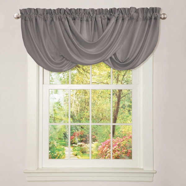 Lush Decor Lucia Valance,42"x18" Gray