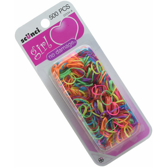 Scunci Girl No Damage Polyband Elastics,500 ea