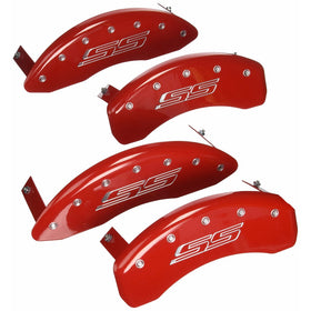 MGP Caliper Covers 14036SSS5RD Caliper Cover with Red Powder Coat Finish, (Set of 4)