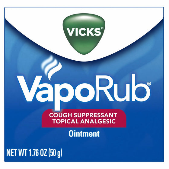 Vicks VapoRub Soothing Chest Rub Cough Suppressant,1.76 Oz