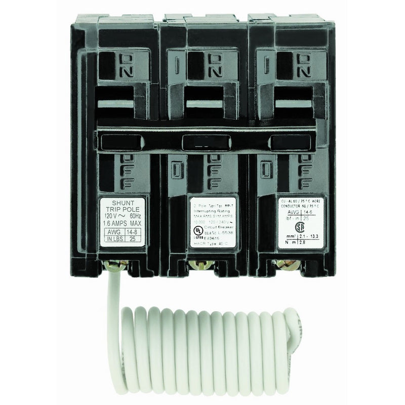 Siemens Q22000S01 120/240-Volt type MP-T 20-Amp Circuit Breaker with 120-Volt Shunt Trip Double pole
