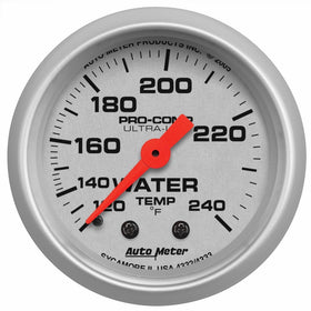 Auto Meter 4332 Ultra-Lite Mechanical Water Temperature Gauge