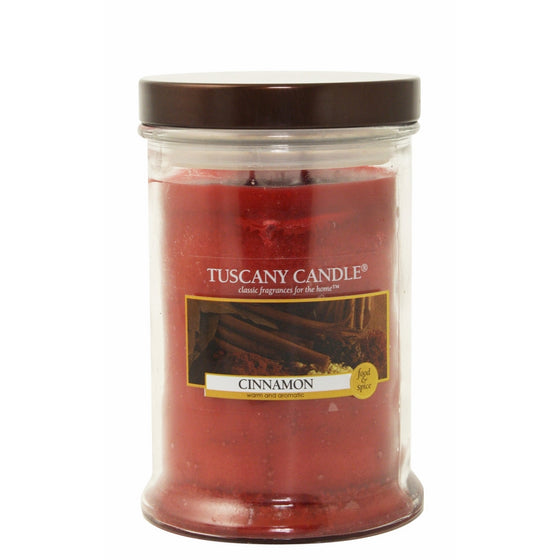 Langley Empire Candle Tuscany, Mottled, Bronze Lid, 18-Ounce, Cinnamon