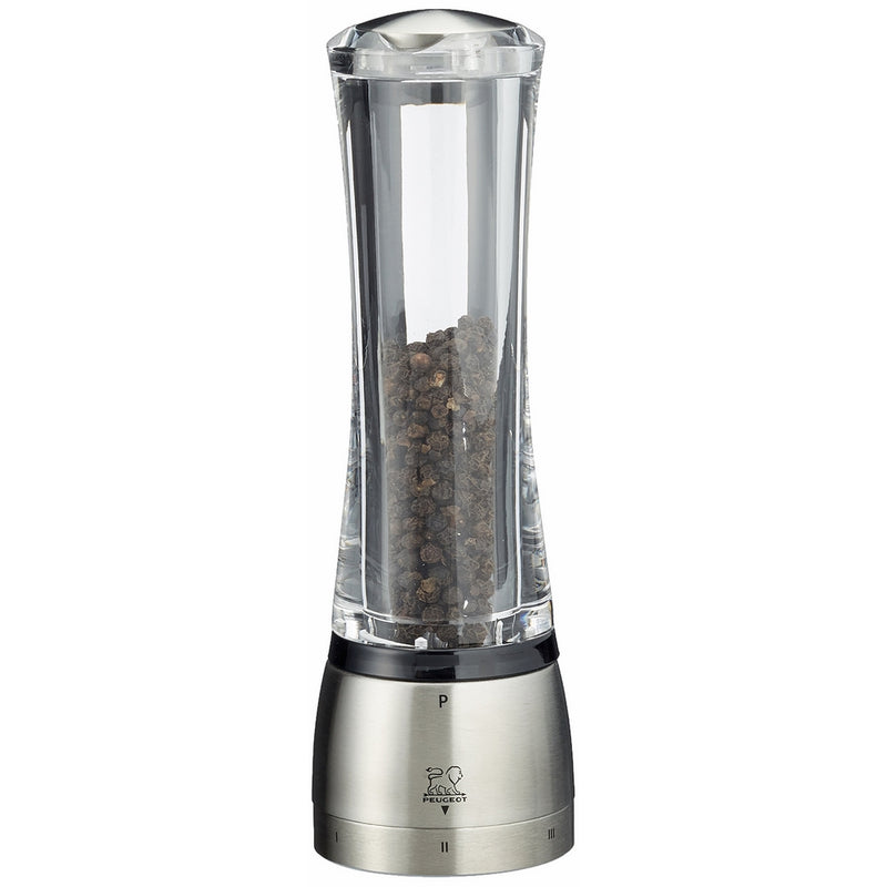 Peugeot 25441 Daman U'Select Shaftless 8.25 Inch Pepper Mill, Stainless Steel