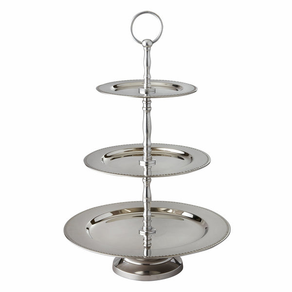 Elegance 3-Tier Beaded Buffet Serving Stand