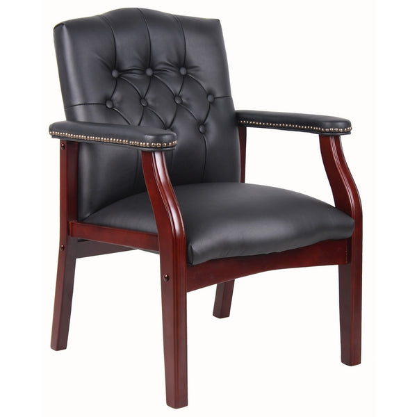 Boss Office Products B959-BK Ivy League Executive Guest Chair in Black