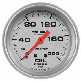 Auto Meter 4422 Ultra-Lite Mechanical Oil Pressure Gauge