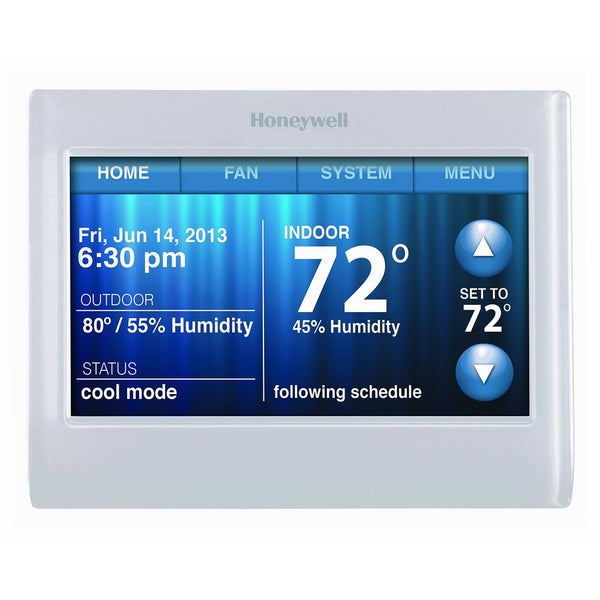 Honeywell TH9320WF5003 WiFi 9000 Color Touchscreen Thermostat, Works with Alexa