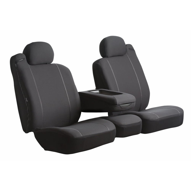 Fia SP88-23 BLACK Custom Fit Front Seat Cover Split Seat 40/20/40 - Poly-Cotton, (Black)