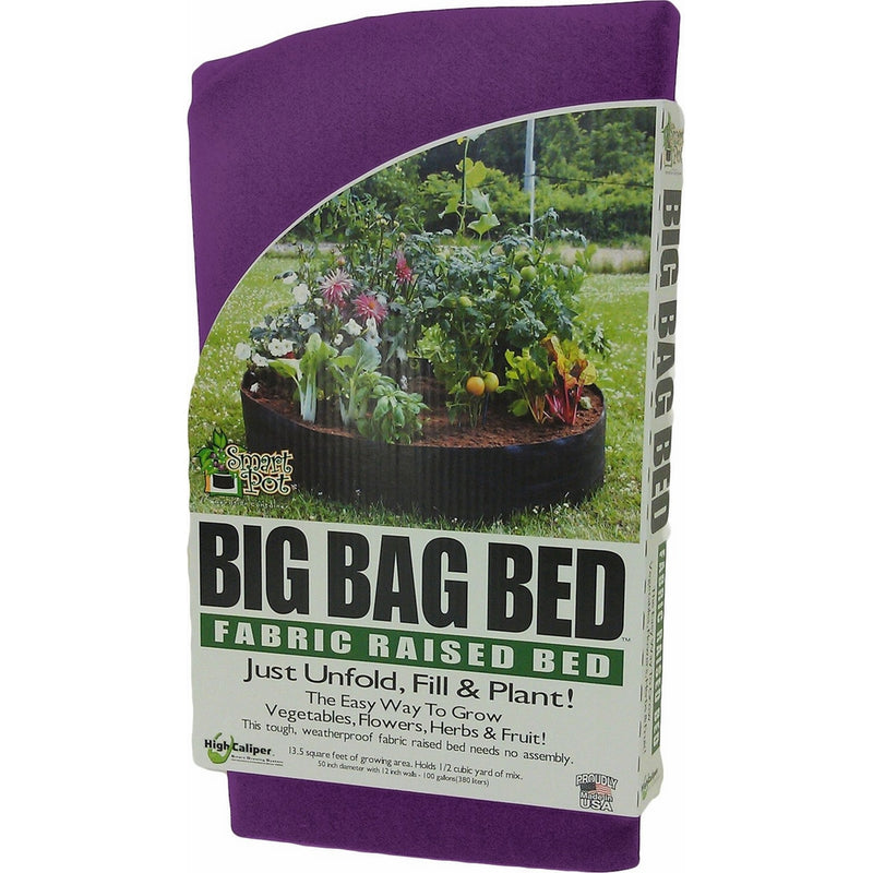 Smart Pots Big Bag Fabric Raised Bed, Purple