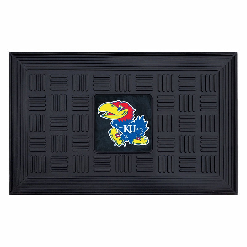 Fanmats NCAA University of Kansas Jayhawks Vinyl Door Mat