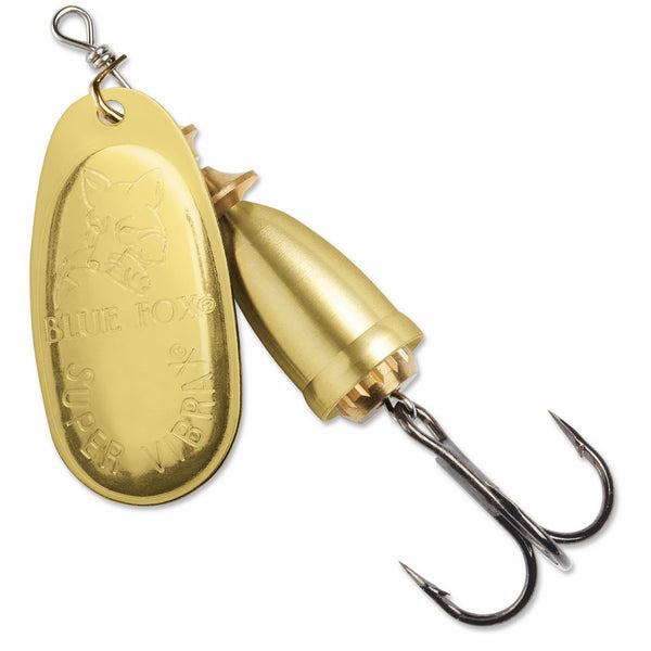 Blue Fox Classic Vibrax 04 Plated 3/8 (Gold/Gold, Size- 4)