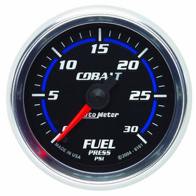 Auto Meter 6161 Cobalt 2-1/16" 0-30 PSI Full Sweep Electric Fuel Pressure Gauge