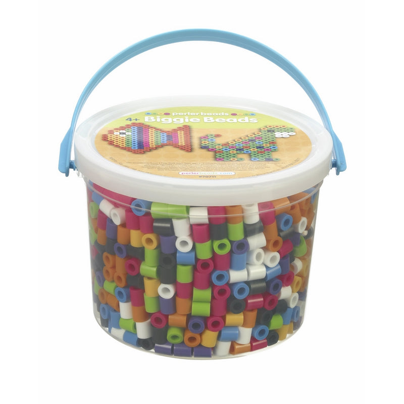 Perler BIGGIE Fun Fusion Fuse Bead Bucket-Assorted Colors