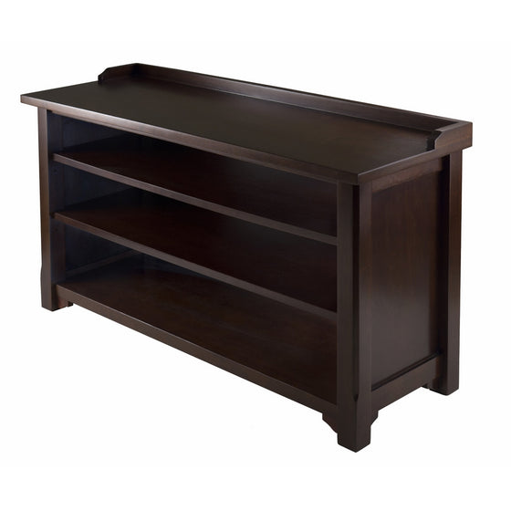 Winsome Dayton Storage Hall Bench with Shelves