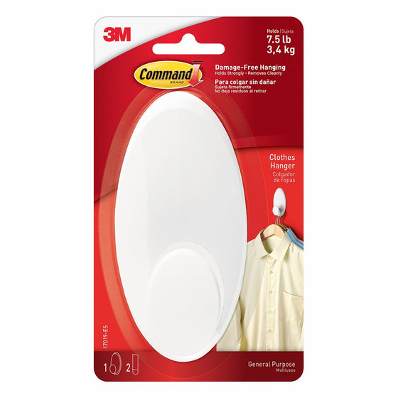Command Clothes Hanger, Large, White