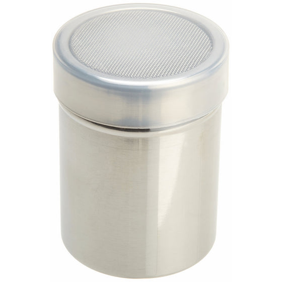 Ateco 1348 Stainless Steel Shaker, 10-ounce Capacity with Fine Mesh