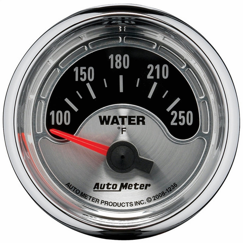 Auto Meter 1236 American Muscle 2-1/16" Short Sweep Electric Water Temperature Gauge