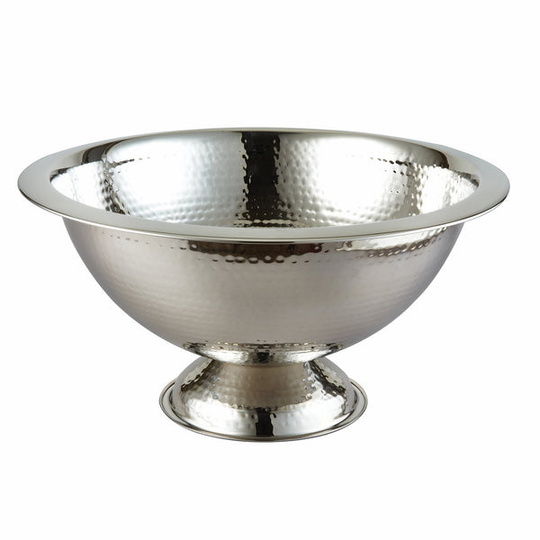 Elegance Hammered Punch Bowl, 15-Inch