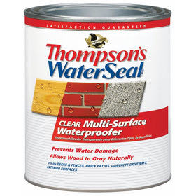 Thompson's TH.024104-14 Waterseal Clear Multi-Surface Waterproofer, quart