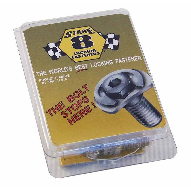 Stage 8 8951 1" Stainless Steel Locking Header Bolt Kit for GM Small Block