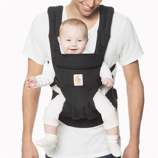 Ergobaby OMNI 360 All-in-One Ergonomic Baby Carrier, All Carry Positions, Newborn to Toddler, Pure Black