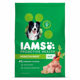 Iams ProActive Health Minichunks Dry Dog Food for All Dogs – Chicken, 30 Pound Bag