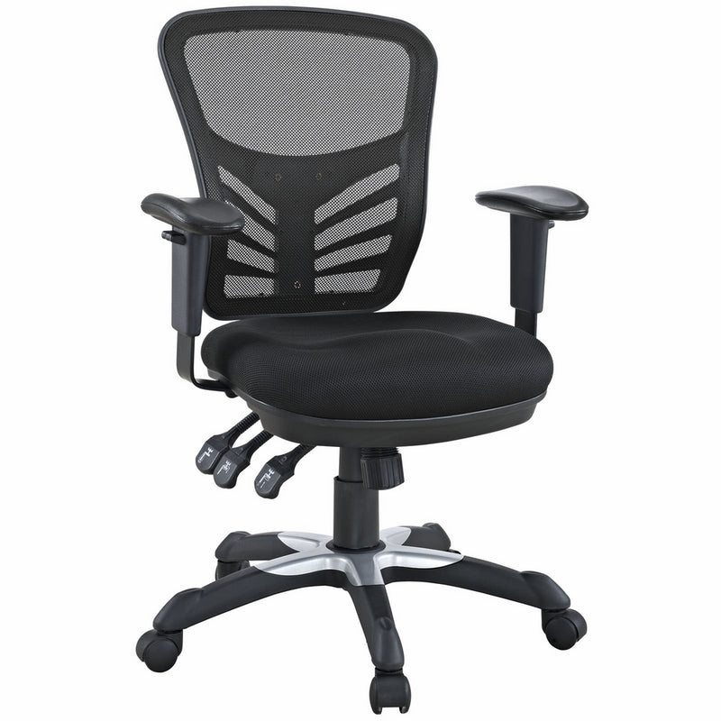 Modway Articulate Ergonomic Mesh Office Chair in Black