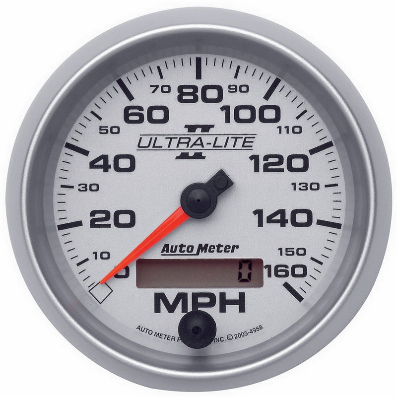 Auto Meter 4988 Ultra-Lite II 3-3/8" 160 mph In-Dash Electric Programmable Speedometer