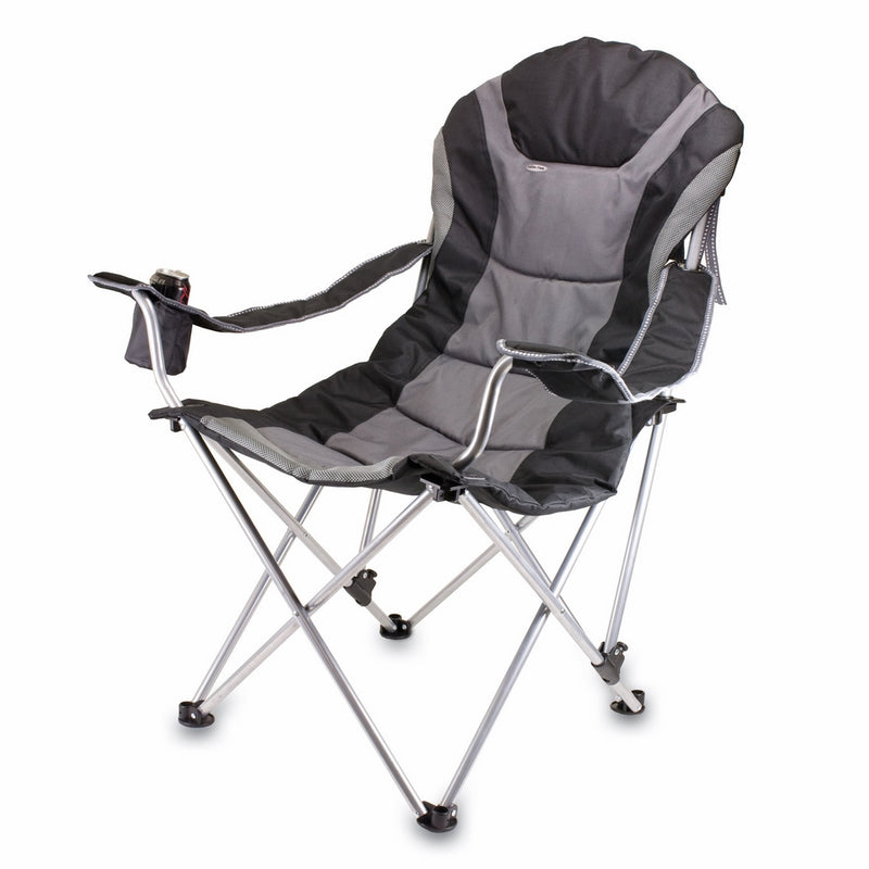 ONIVA - a Picnic Time brand Picnic Time Portable Reclining Camp Chair, Black/Gray