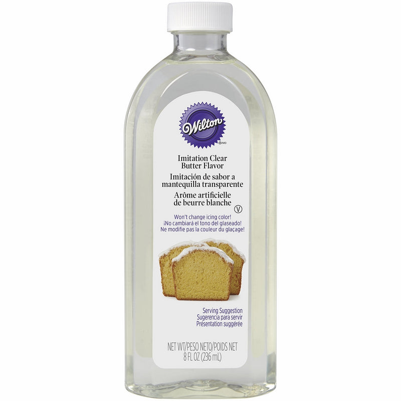 Wilton 604-2067 No-Color Butter Flavor 8 Fluid Ounces
