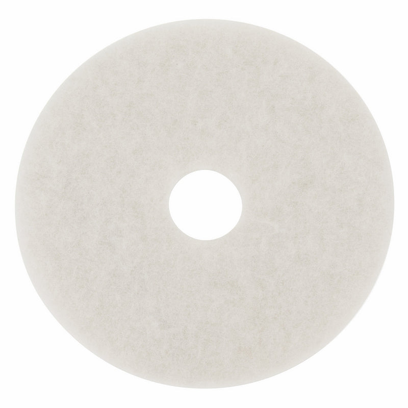 Boardwalk PAD 4018 WHI BWK4018WHI Standard 18" Diameter Polishing Floor Pads, White (Pack of 5)