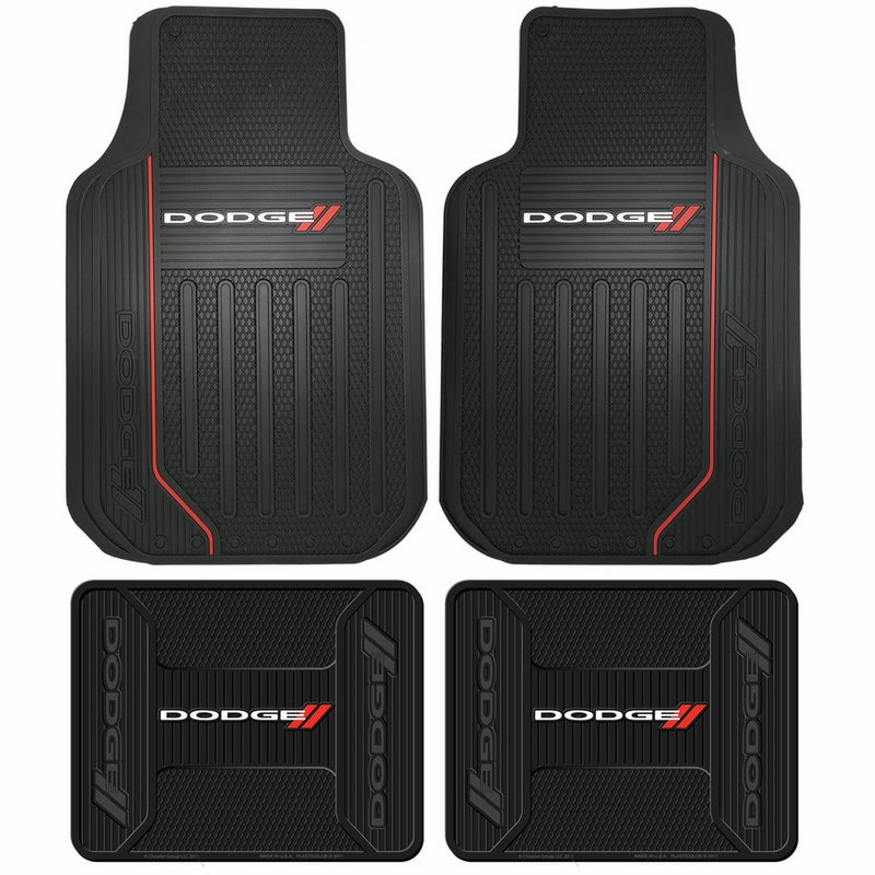Dodge Ram Elite Series Front & Rear Car Truck SUV Seat Rubber Floor Mats