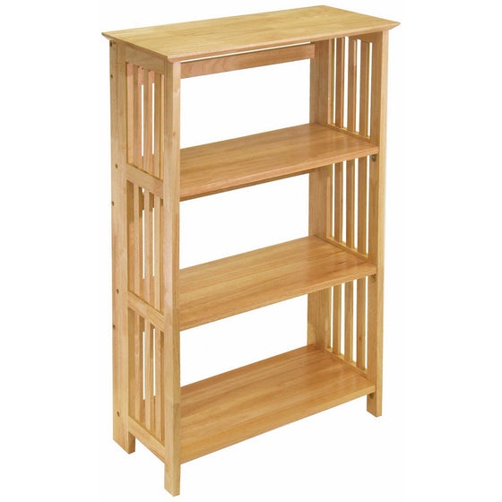 Winsome Wood Foldable 4-Tier Shelf, Natural