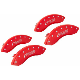 MGP Caliper Covers 14033SRS5RD Caliper Cover with Red Powder Coat Finish, (Set of 4)