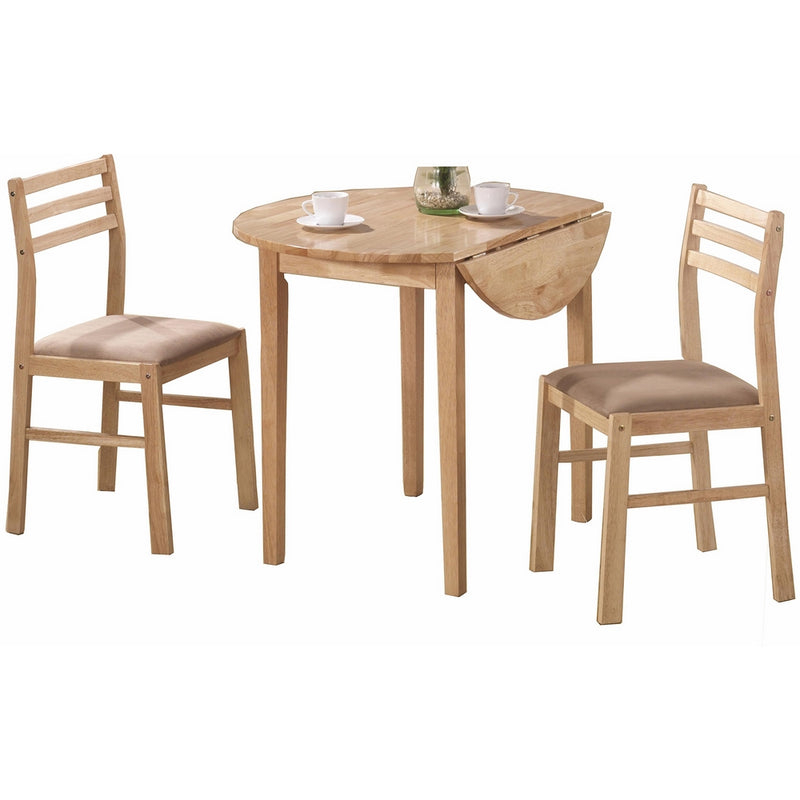 Coaster 3 Piece Dining Set Natural