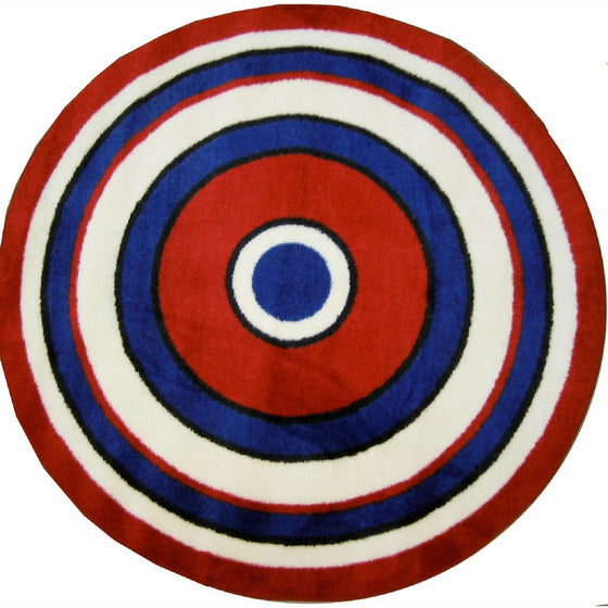 LA Rug Concentric 2 Rug 51" RD