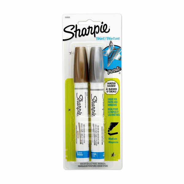 Sharpie Water Based Poster Paint Markers Medium Assorted 2 Pack